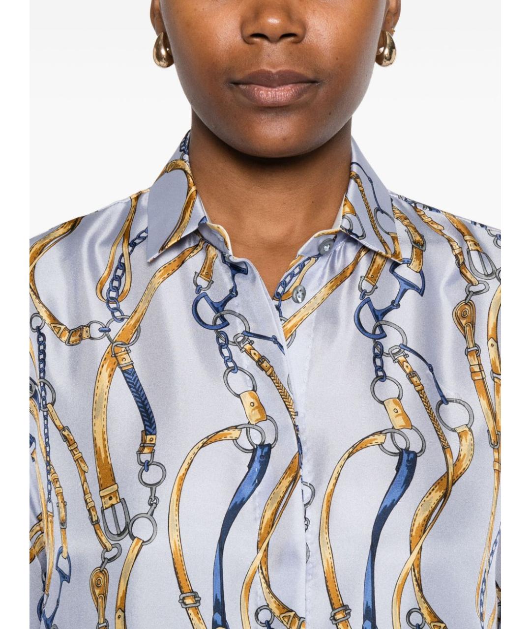 ARCHIVIO 67 Мульти шелковая рубашка, фото 3