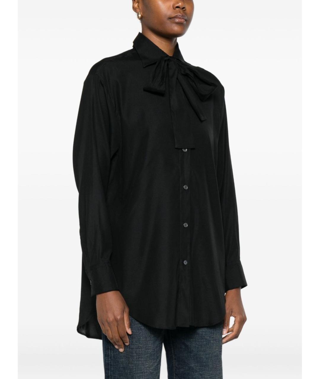 ARCHIVIO 67 Темно-синяя шелковая рубашка, фото 3