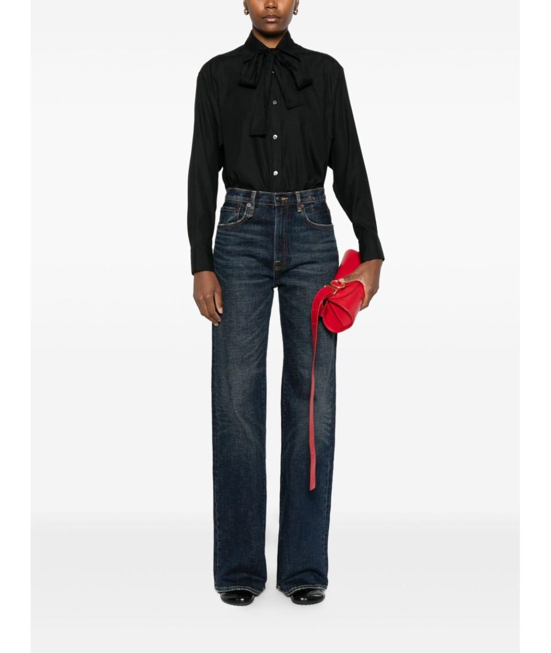 ARCHIVIO 67 Темно-синяя шелковая рубашка, фото 2