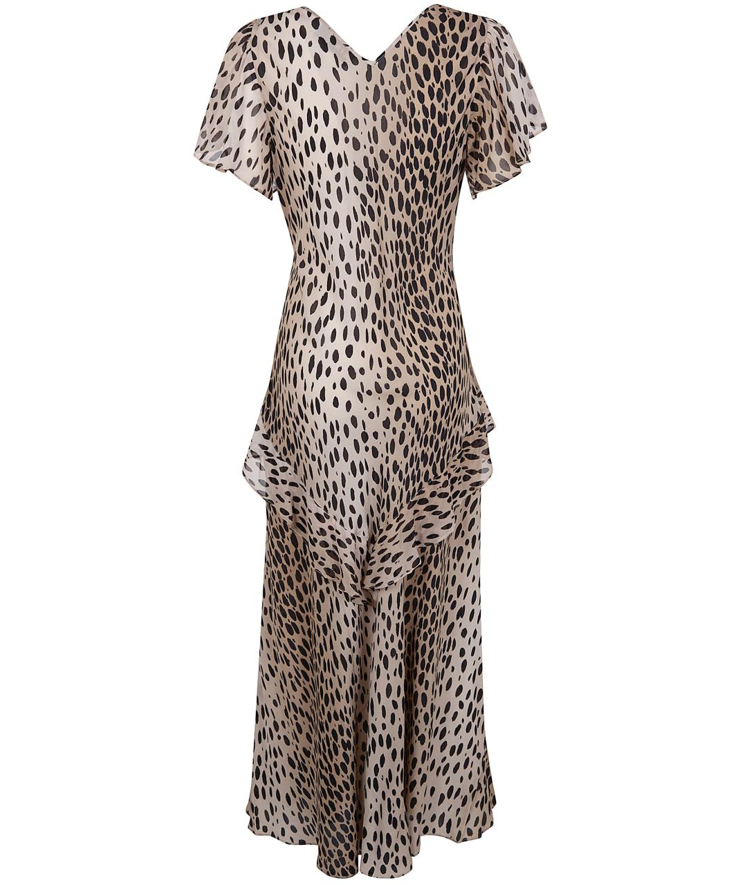 RIXO Мульти шелковое повседневное платье, фото 2