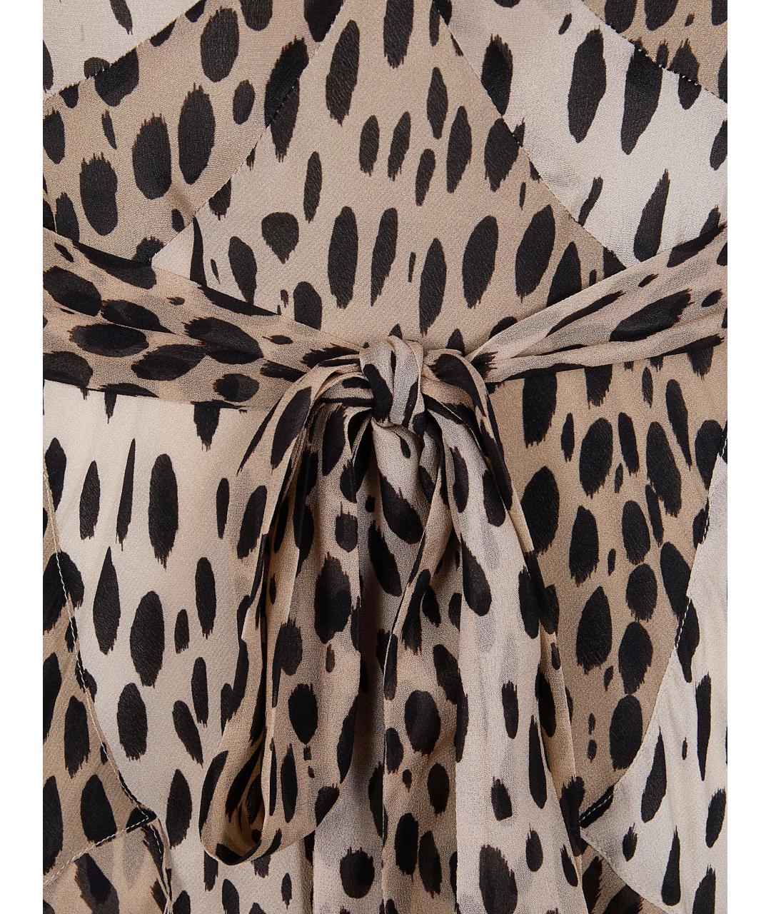 RIXO Мульти шелковое повседневное платье, фото 3