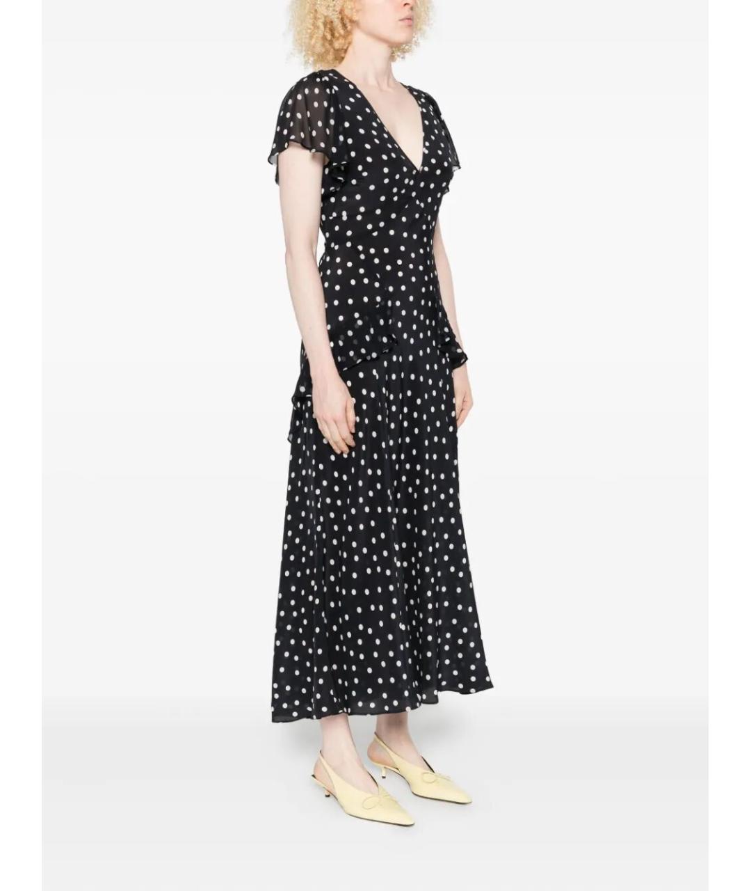 RIXO Мульти шелковое повседневное платье, фото 4