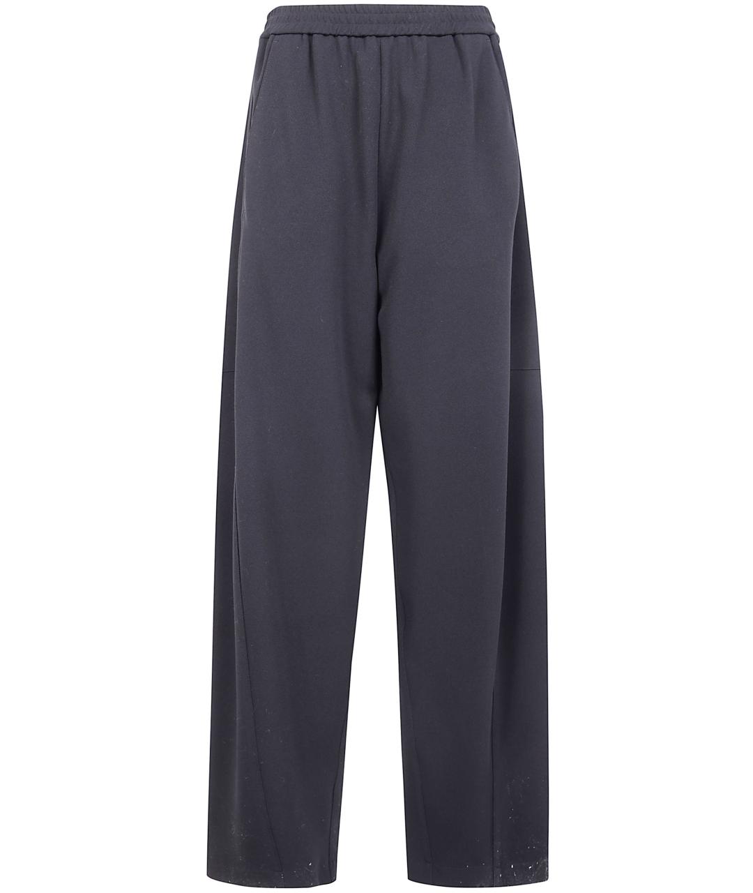 DRHOPE Черные полиэстеровые прямые брюки, фото 1