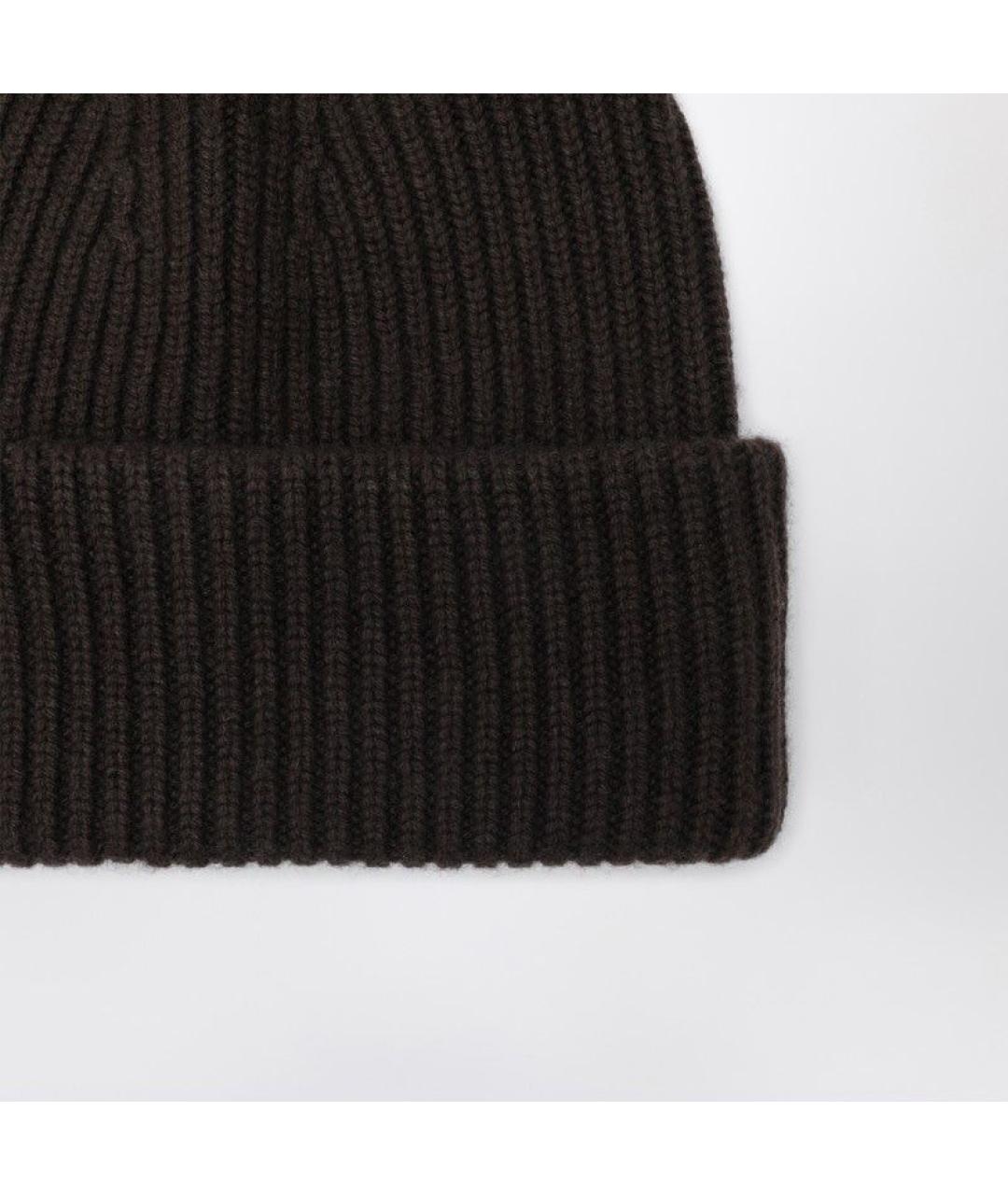 ALMADA LABEL Коричневая шерстяная шапка, фото 2