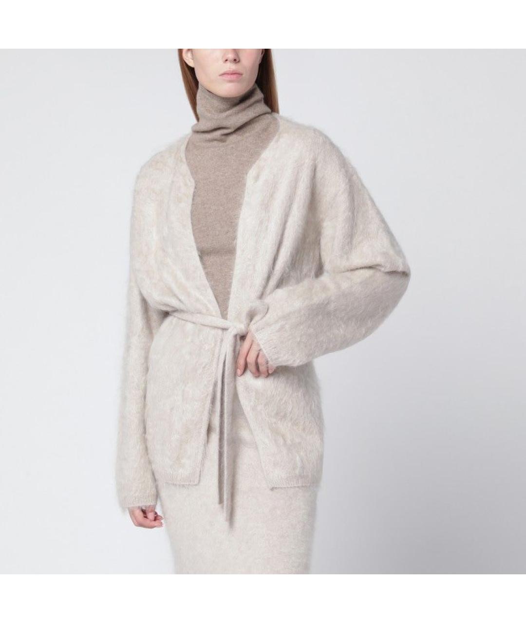 ALMADA LABEL Бежевый кашемировый кардиган, фото 2