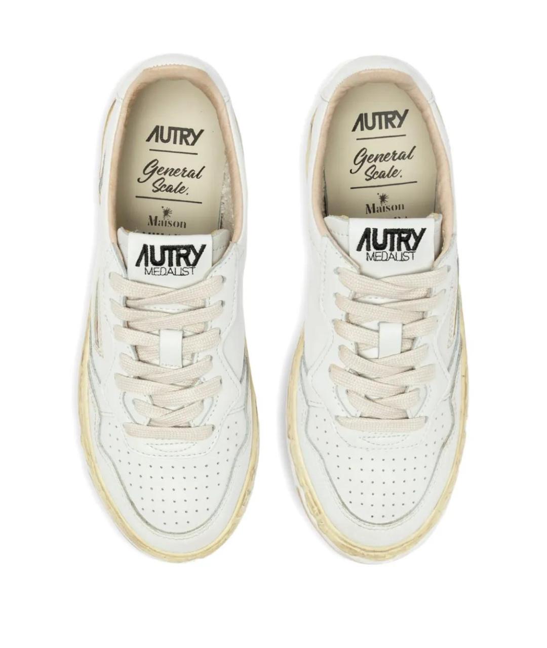 AUTRY Белые кожаные кеды, фото 4