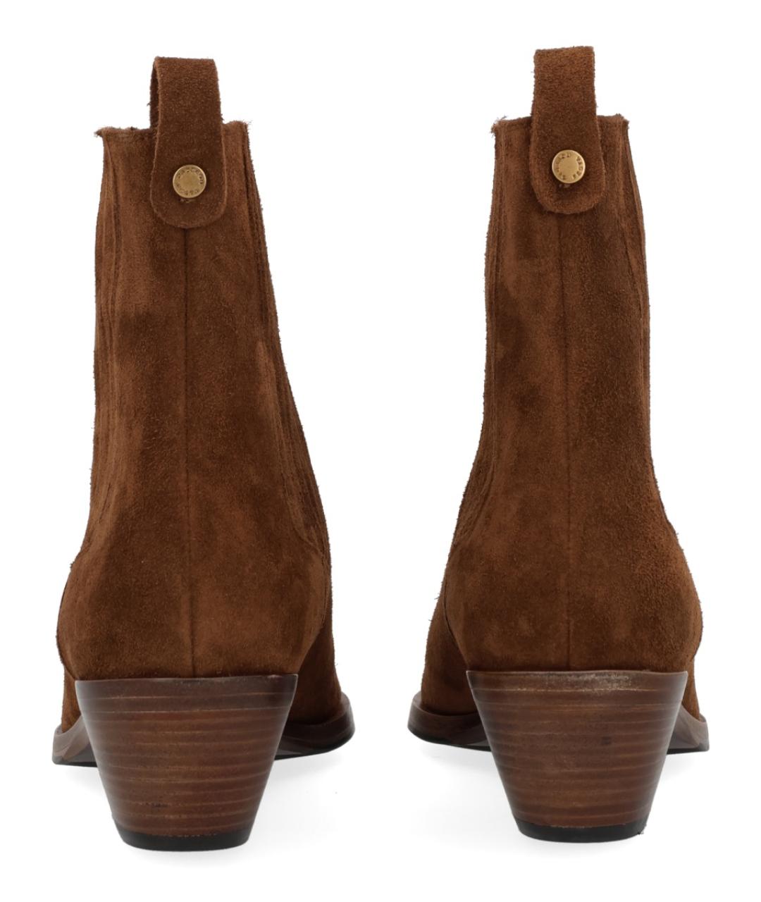 ROBERTO FESTA Коричневые замшевые ботинки, фото 4