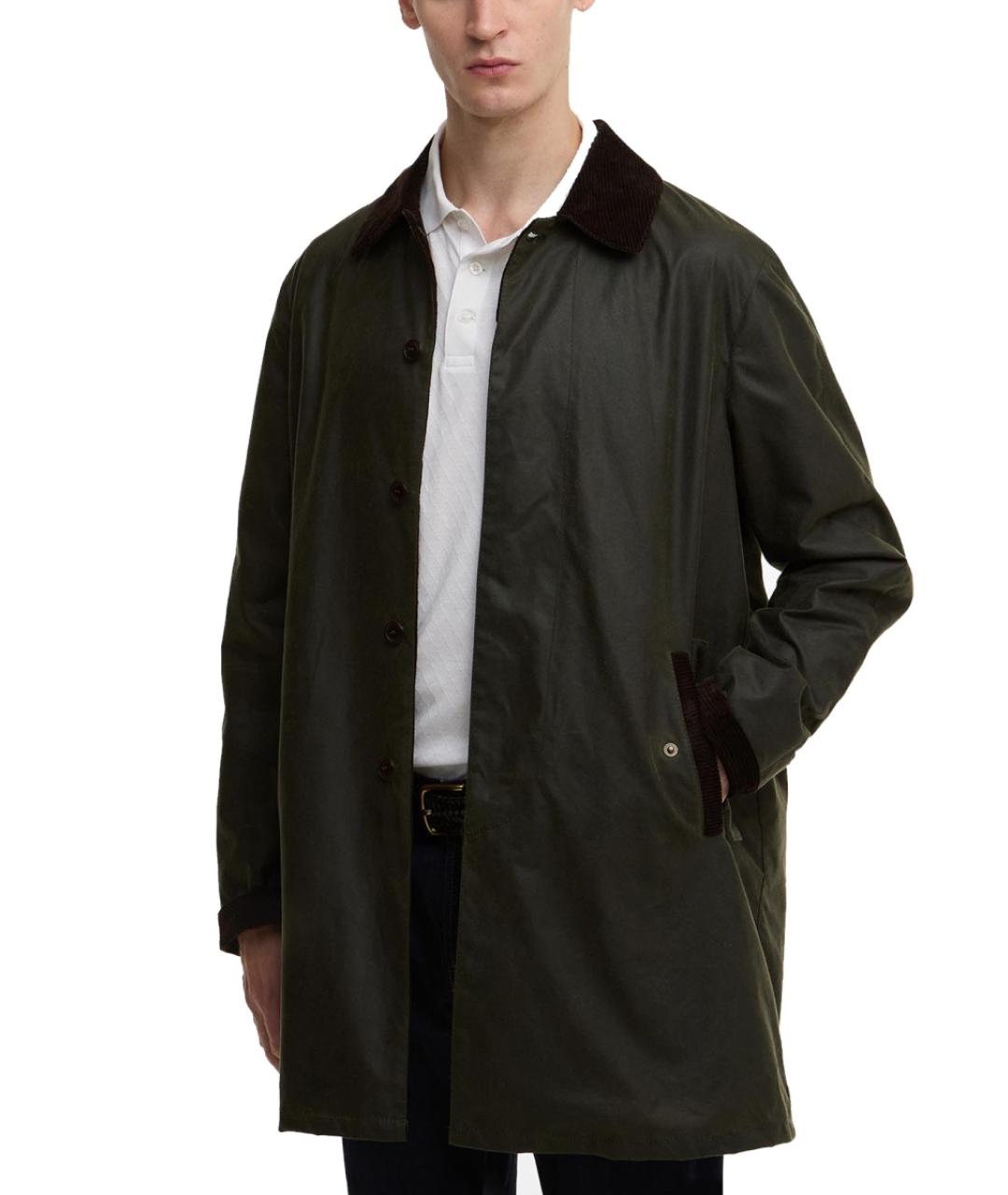 BARRACUTA Зеленые хлопковое пальто, фото 3