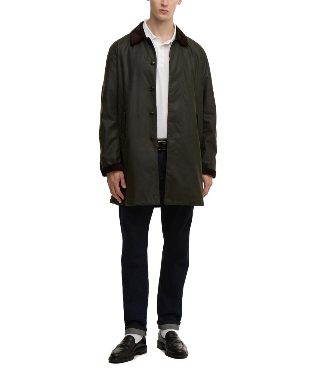 BARRACUTA Зеленые хлопковое пальто, фото 2