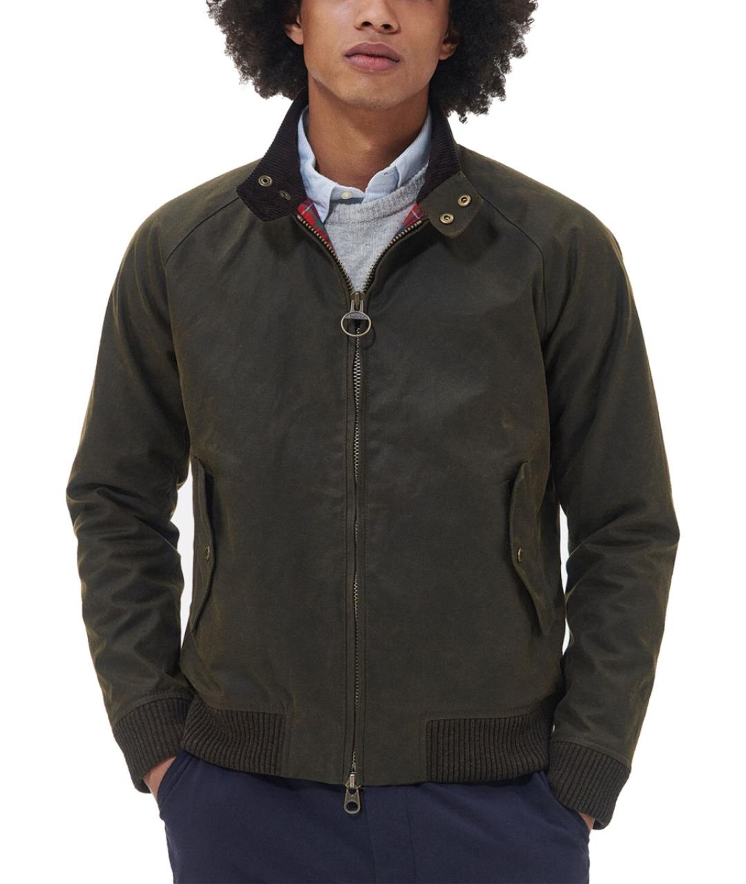 BARRACUTA Зеленая хлопковая куртка, фото 3