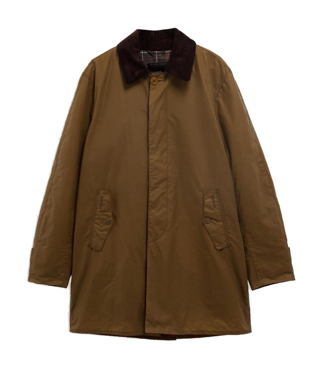 BARRACUTA Коричневое хлопковое пальто, фото 1