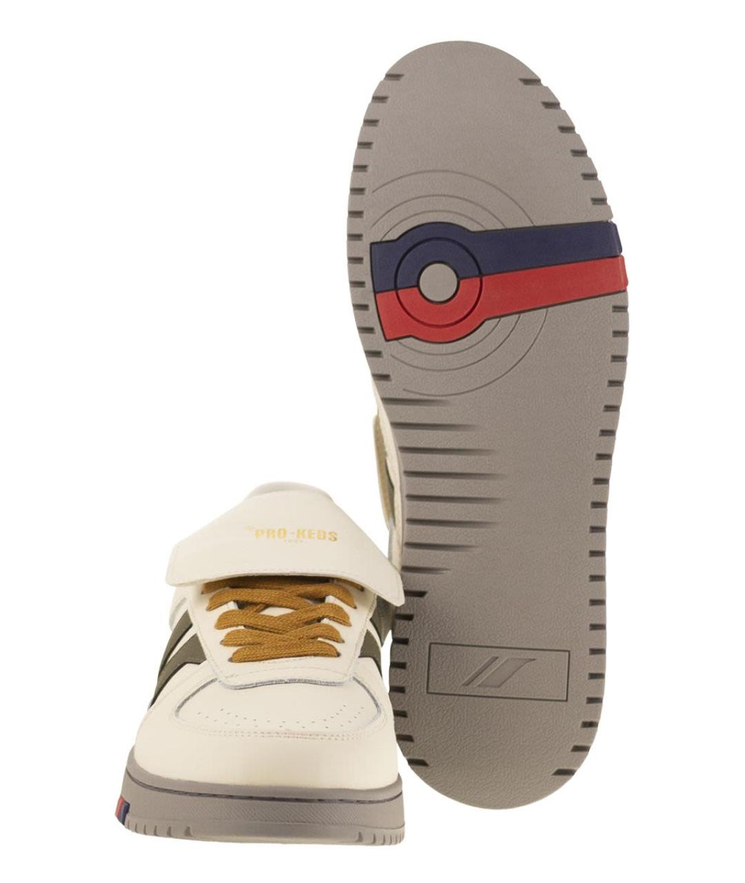 PRO-KEDS Бежевые кожаные низкие кроссовки / кеды, фото 5