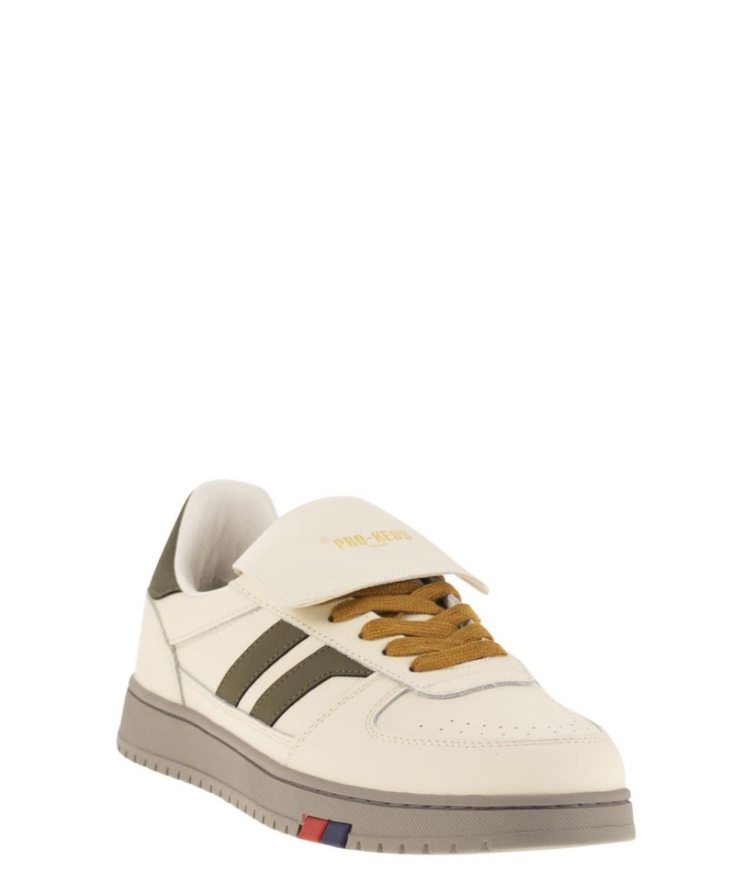 PRO-KEDS Бежевые кожаные низкие кроссовки / кеды, фото 2