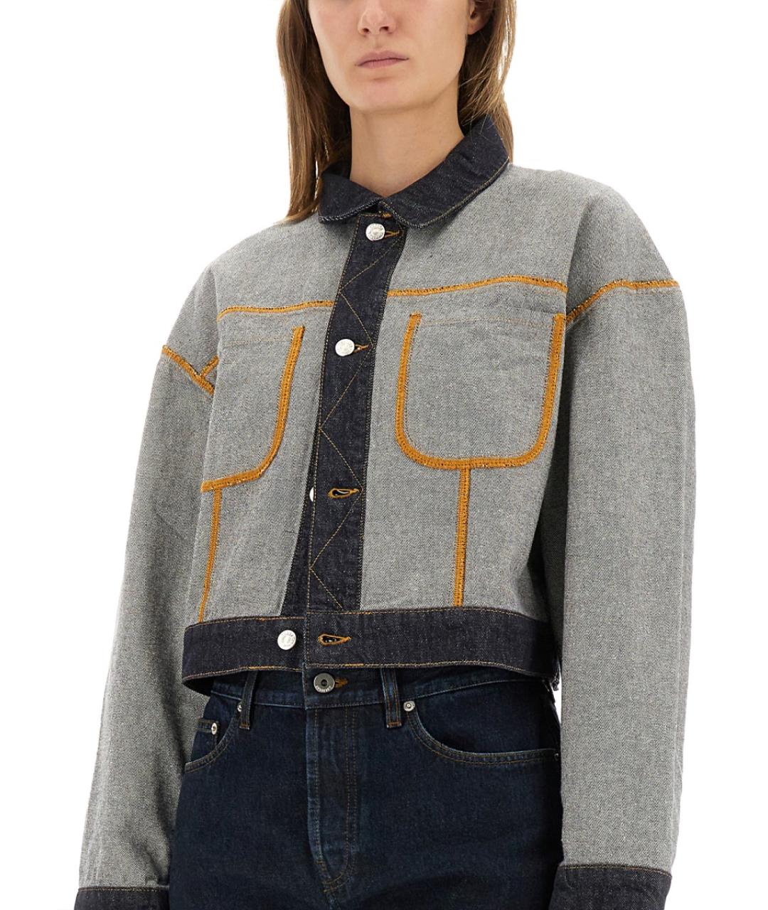 MOSCHINO JEANS Серая хлопковая куртка, фото 5