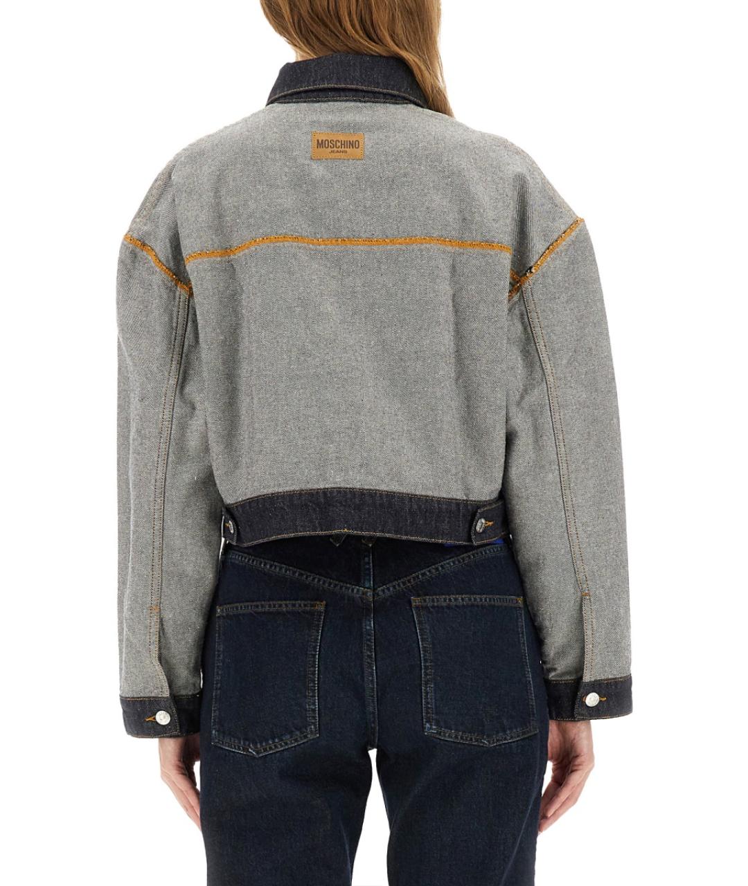 MOSCHINO JEANS Серая хлопковая куртка, фото 4