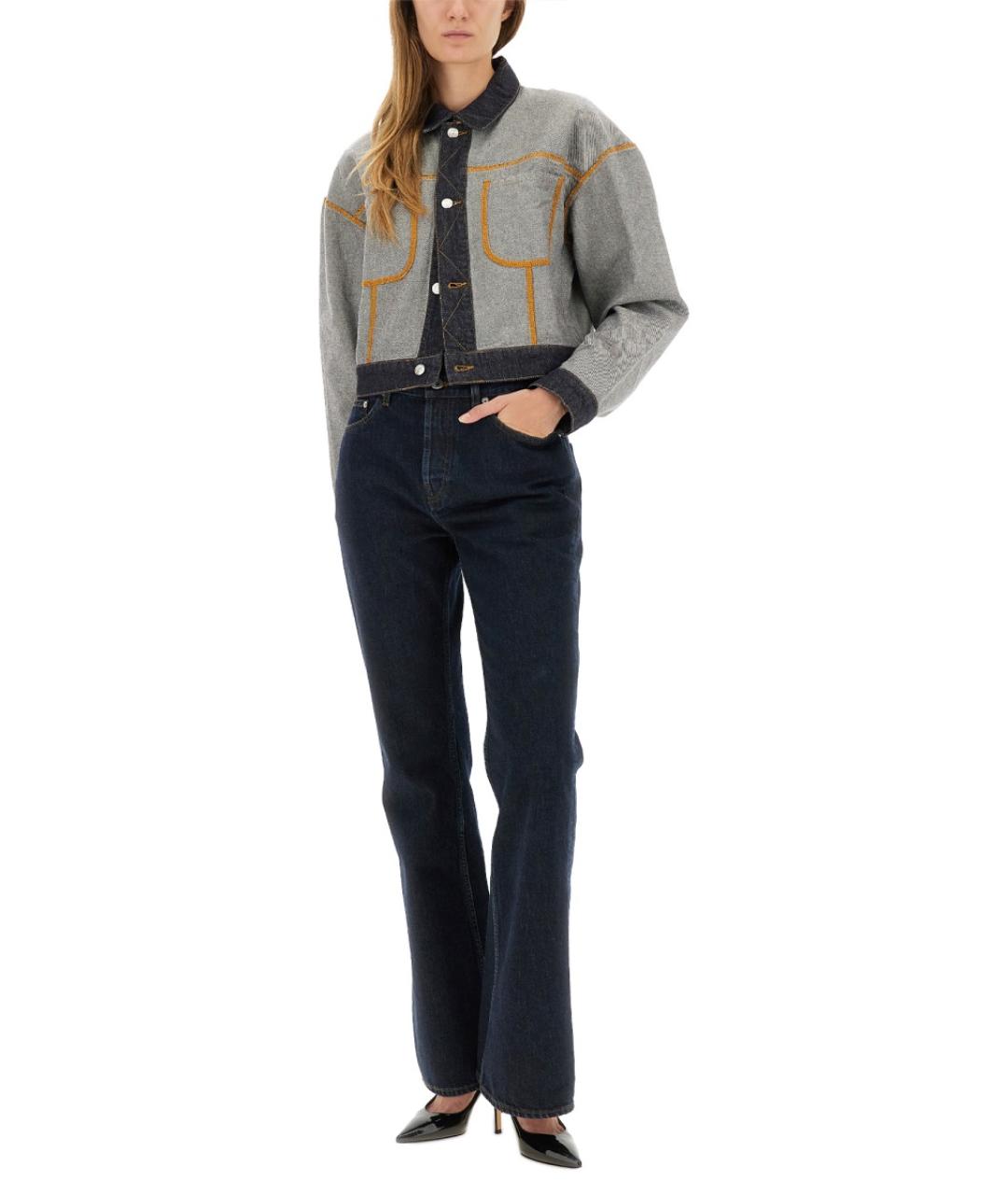 MOSCHINO JEANS Серая хлопковая куртка, фото 3