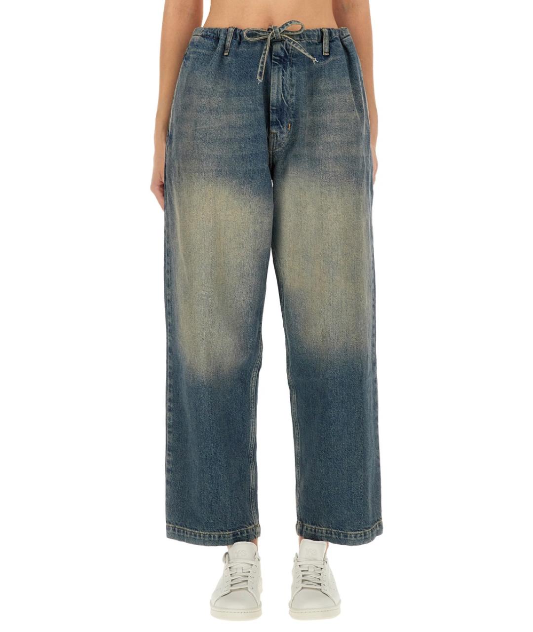 MOSCHINO JEANS Синие хлопковые прямые брюки, фото 5