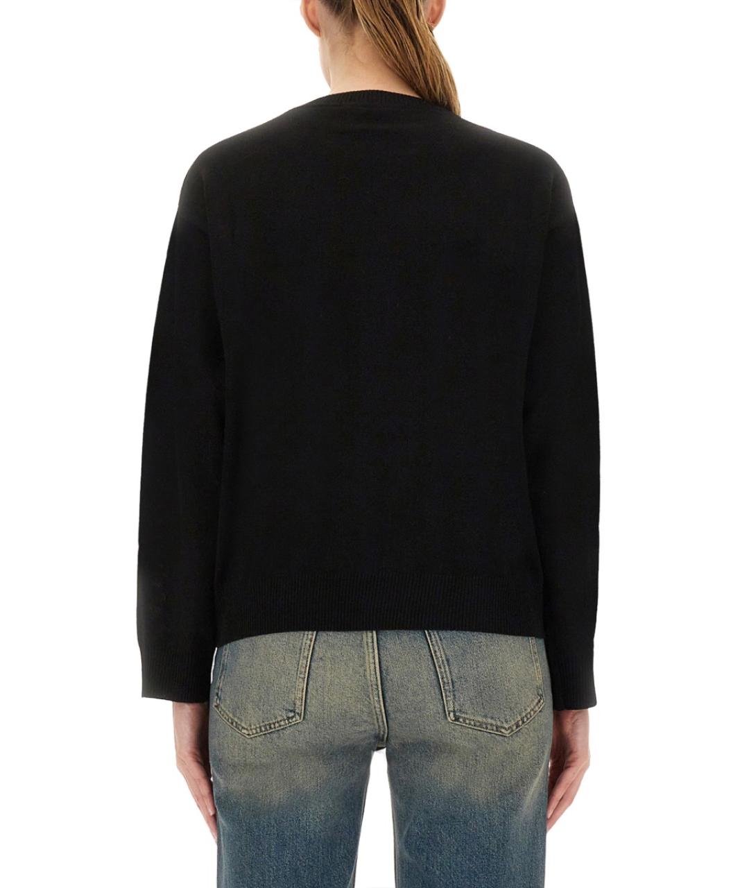 MOSCHINO JEANS Черный шерстяной джемпер / свитер, фото 4