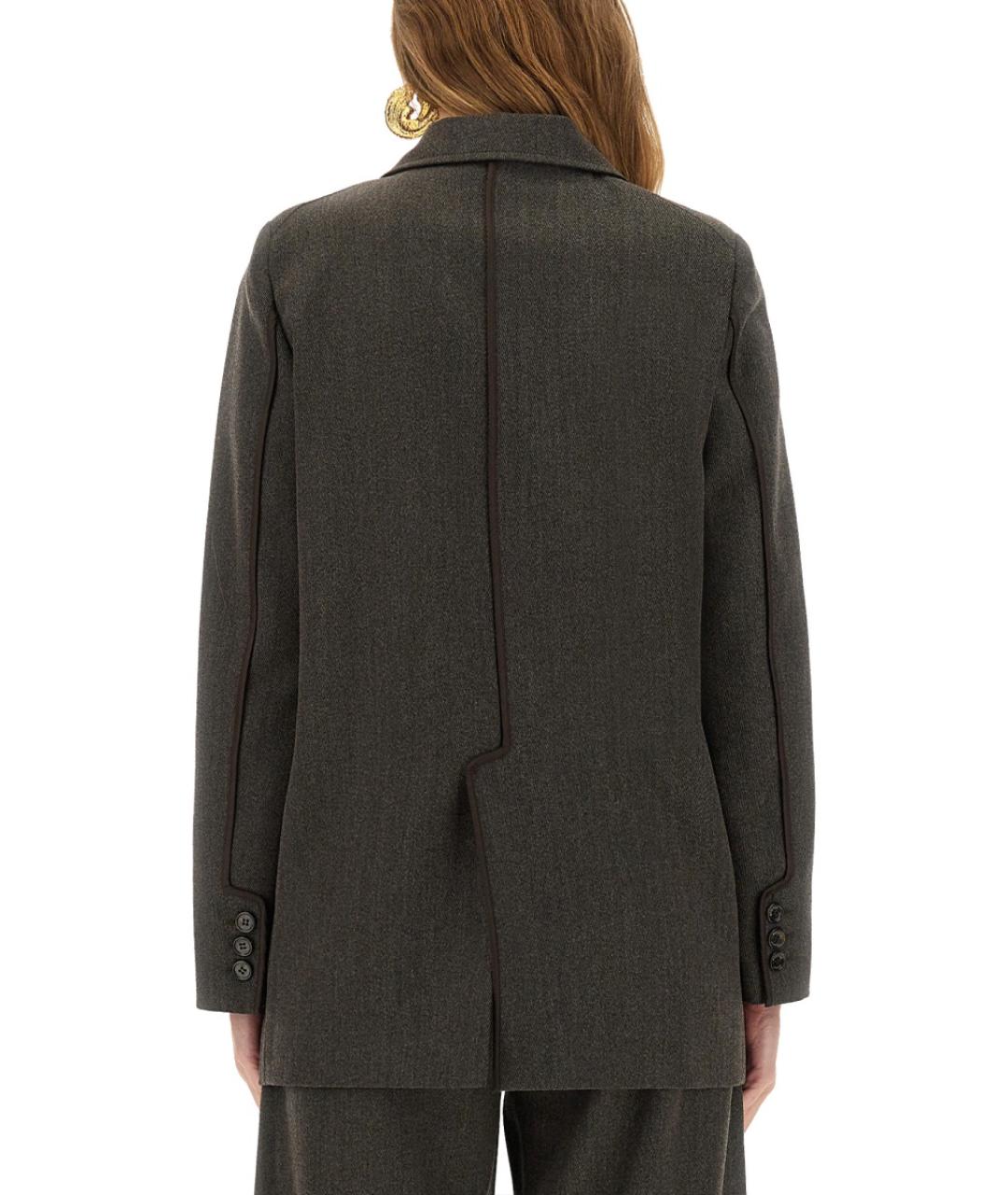 MOSCHINO JEANS Коричневый шерстяной жакет/пиджак, фото 3