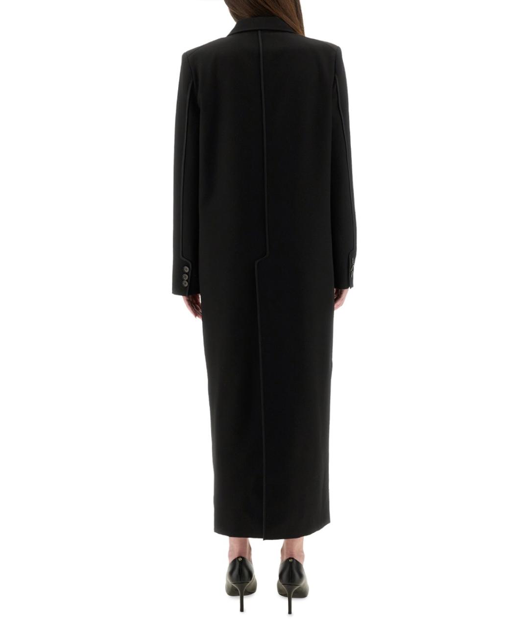 MOSCHINO JEANS Черное шерстяное пальто, фото 4