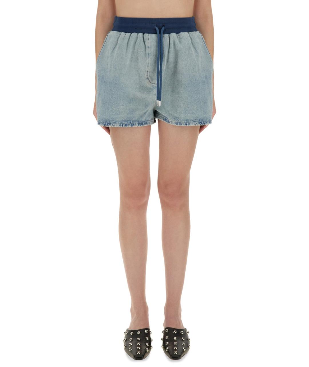 MOSCHINO JEANS Синие хлопковые шорты, фото 3