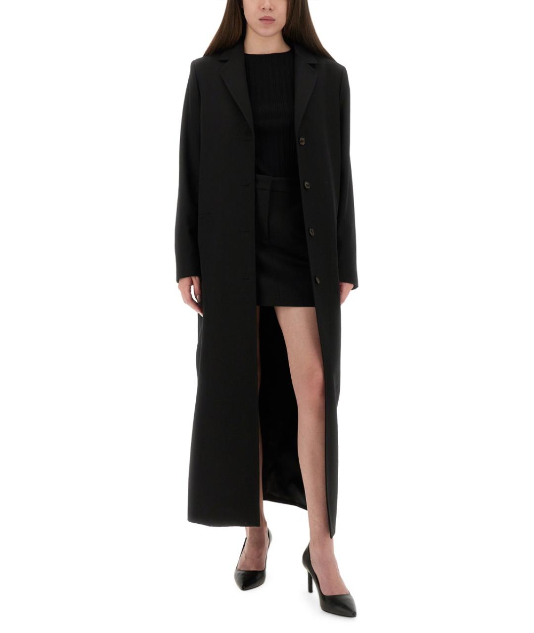 MOSCHINO JEANS Черная шерстяная юбка мини, фото 3