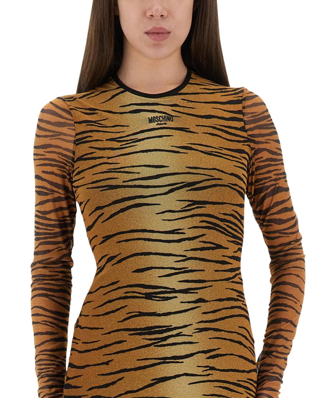 MOSCHINO JEANS Мульти полиэстеровое повседневное платье, фото 3