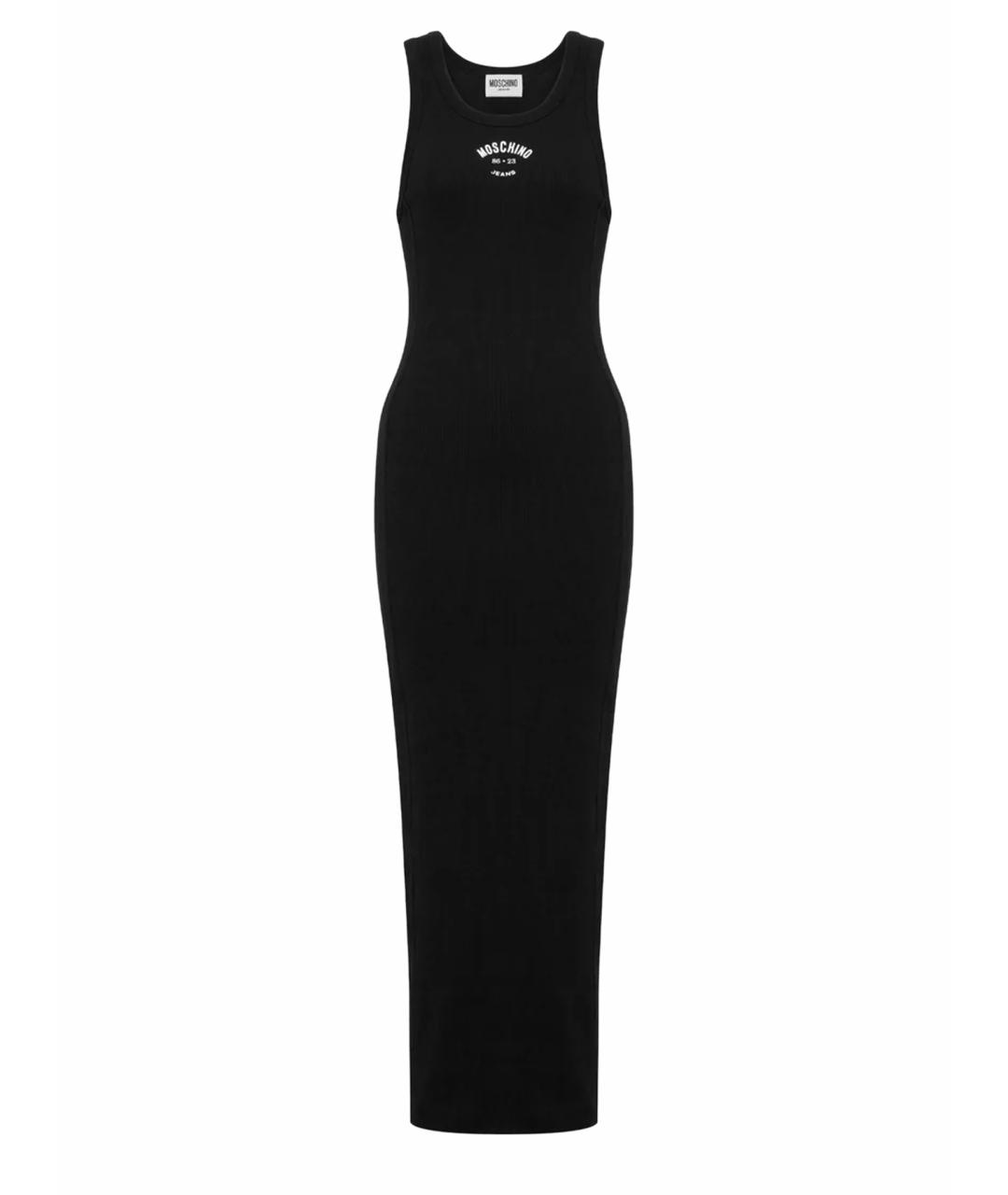 MOSCHINO JEANS Черное хлопковое платье, фото 1