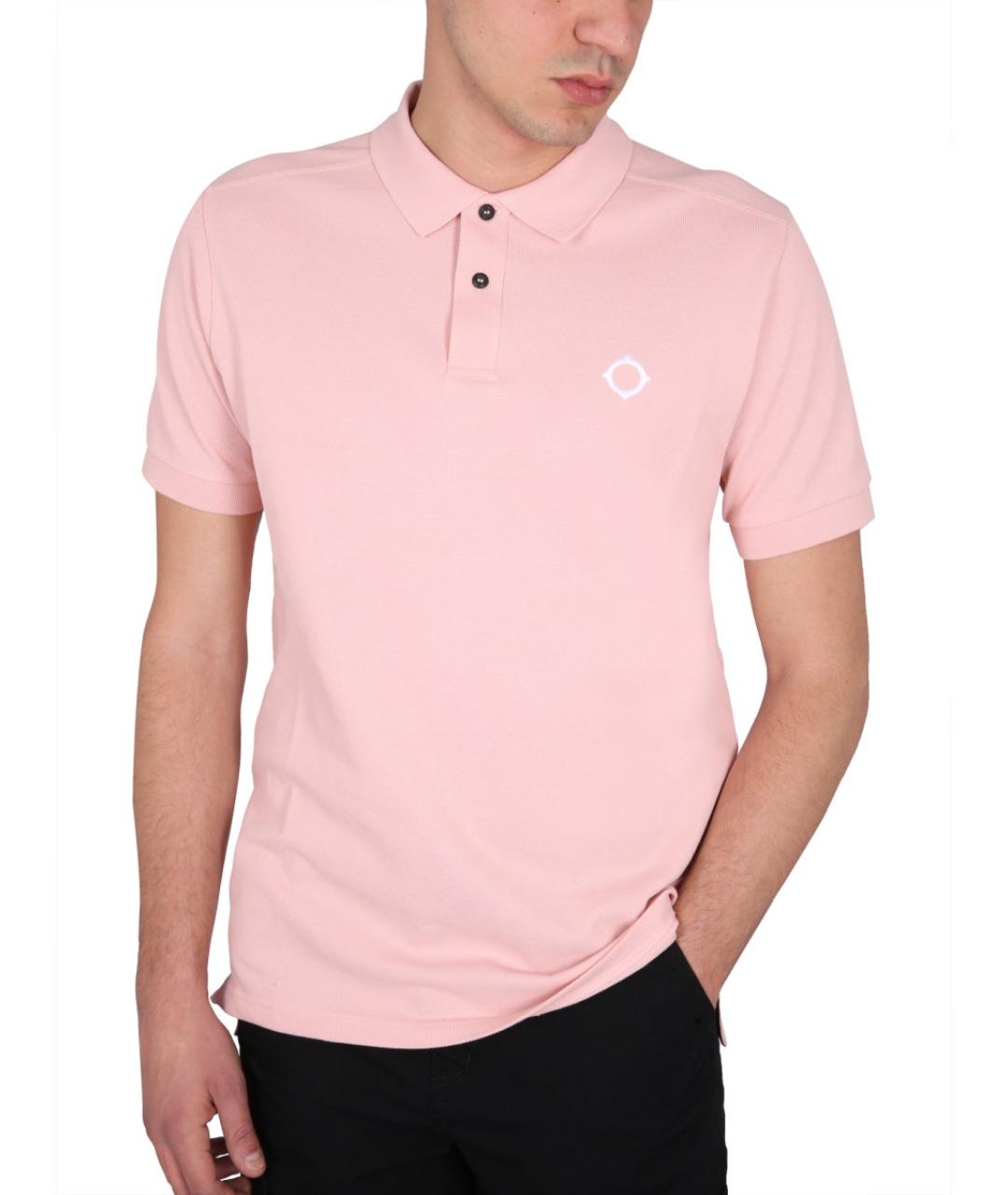 MA.STRUM Розовое хлопковое поло с коротким рукавом, фото 4