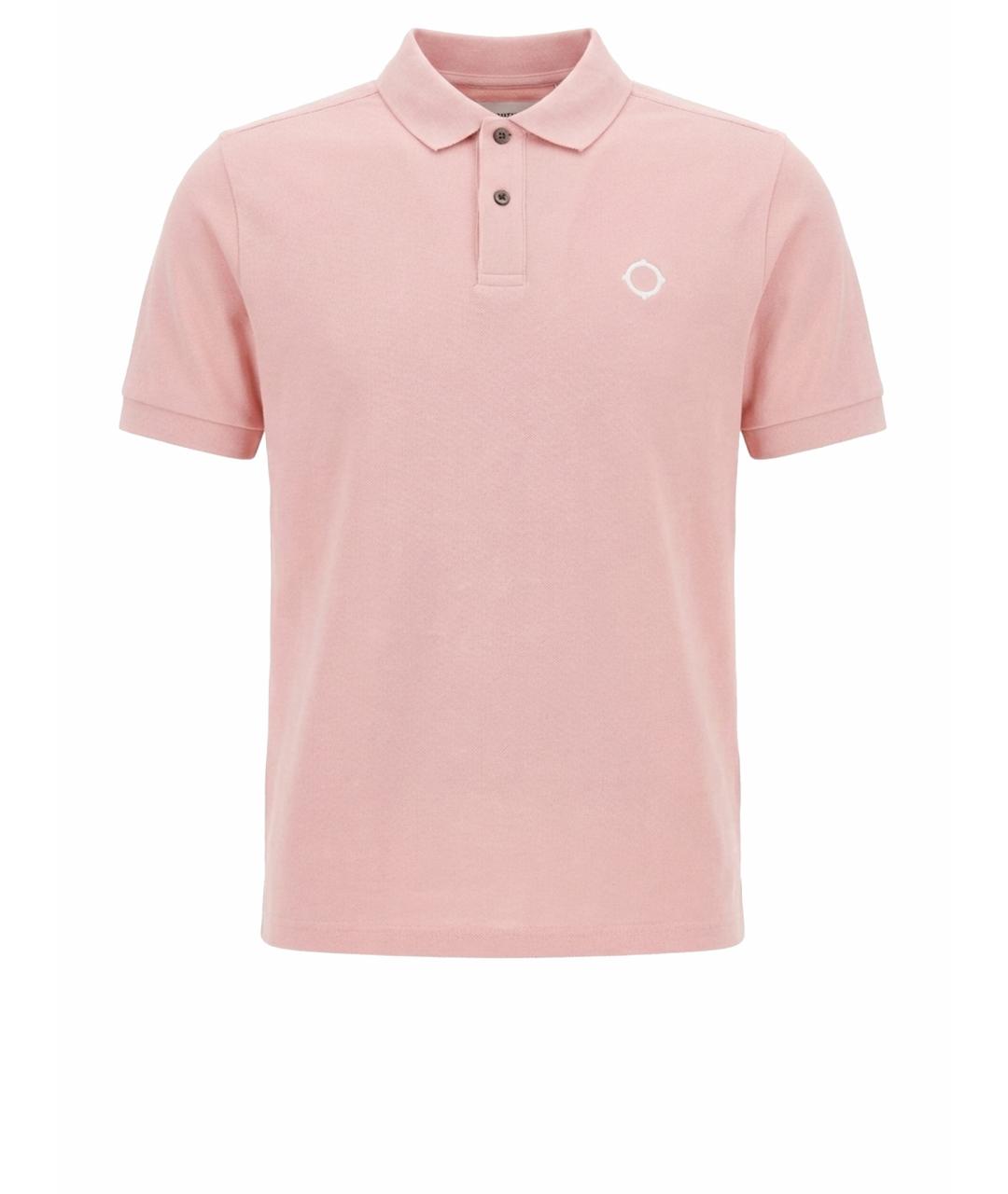 MA.STRUM Розовое хлопковое поло с коротким рукавом, фото 1