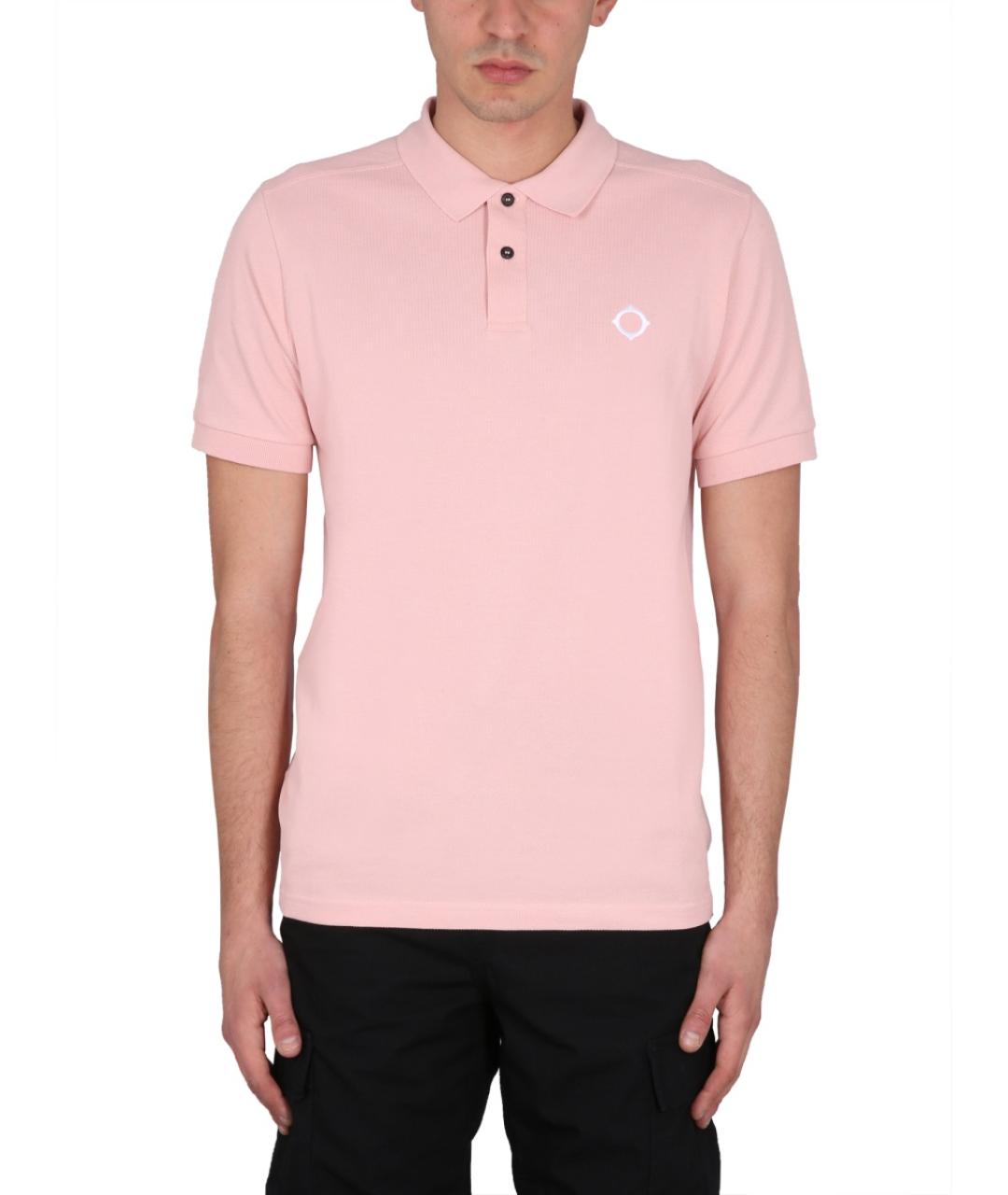 MA.STRUM Розовое хлопковое поло с коротким рукавом, фото 5