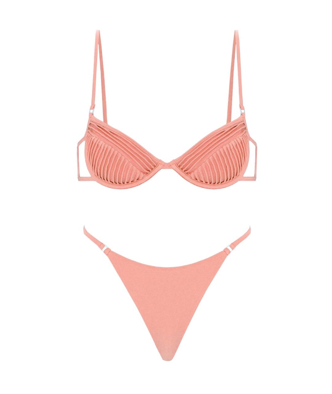 Selia Richwood Розовый полиамидовый купальник, фото 1