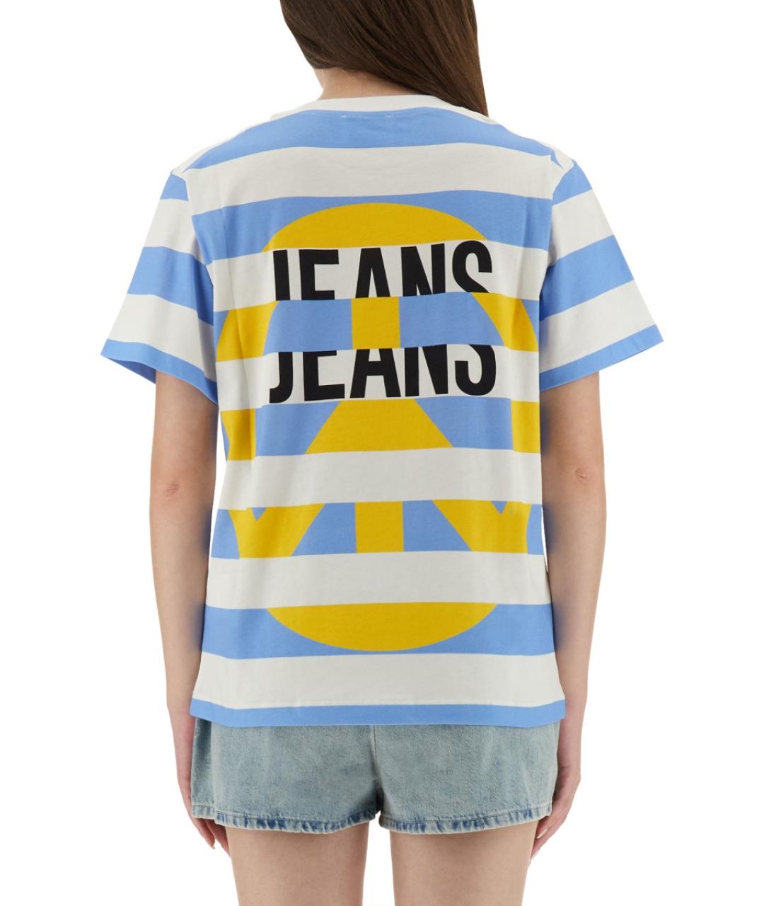 MOSCHINO JEANS Мульти хлопковая футболка, фото 2