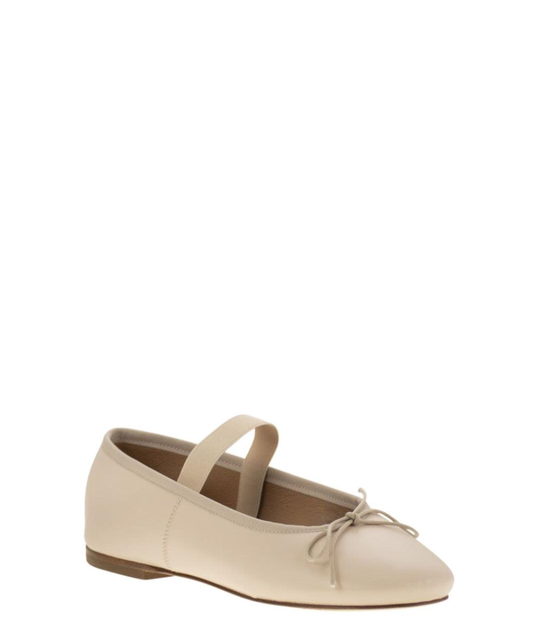 ANNIEL Бежевые кожаные балетки, фото 2
