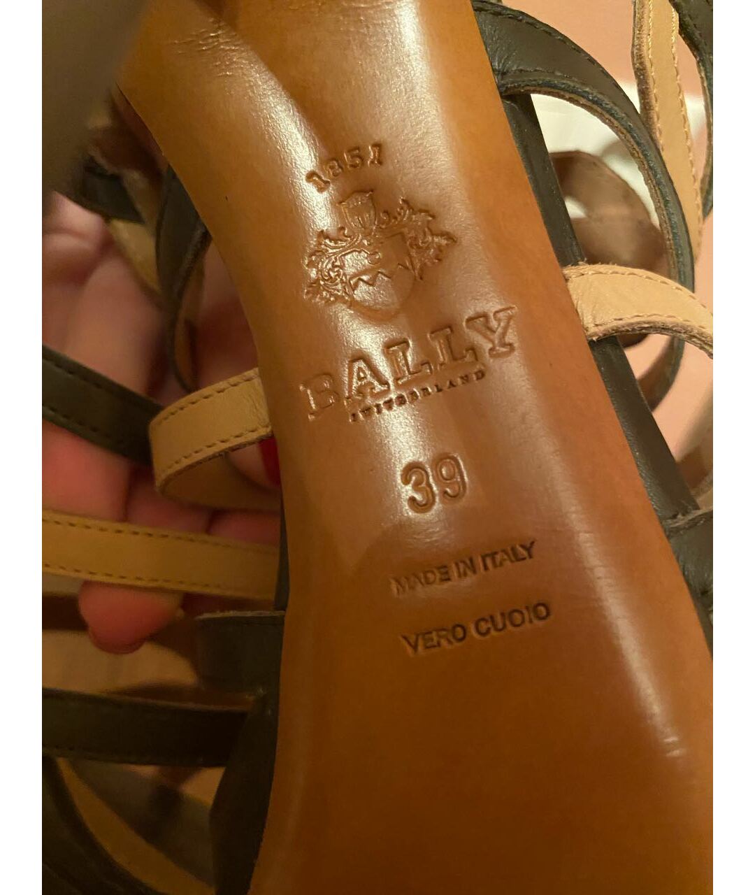 BALLY Кожаные босоножки, фото 6