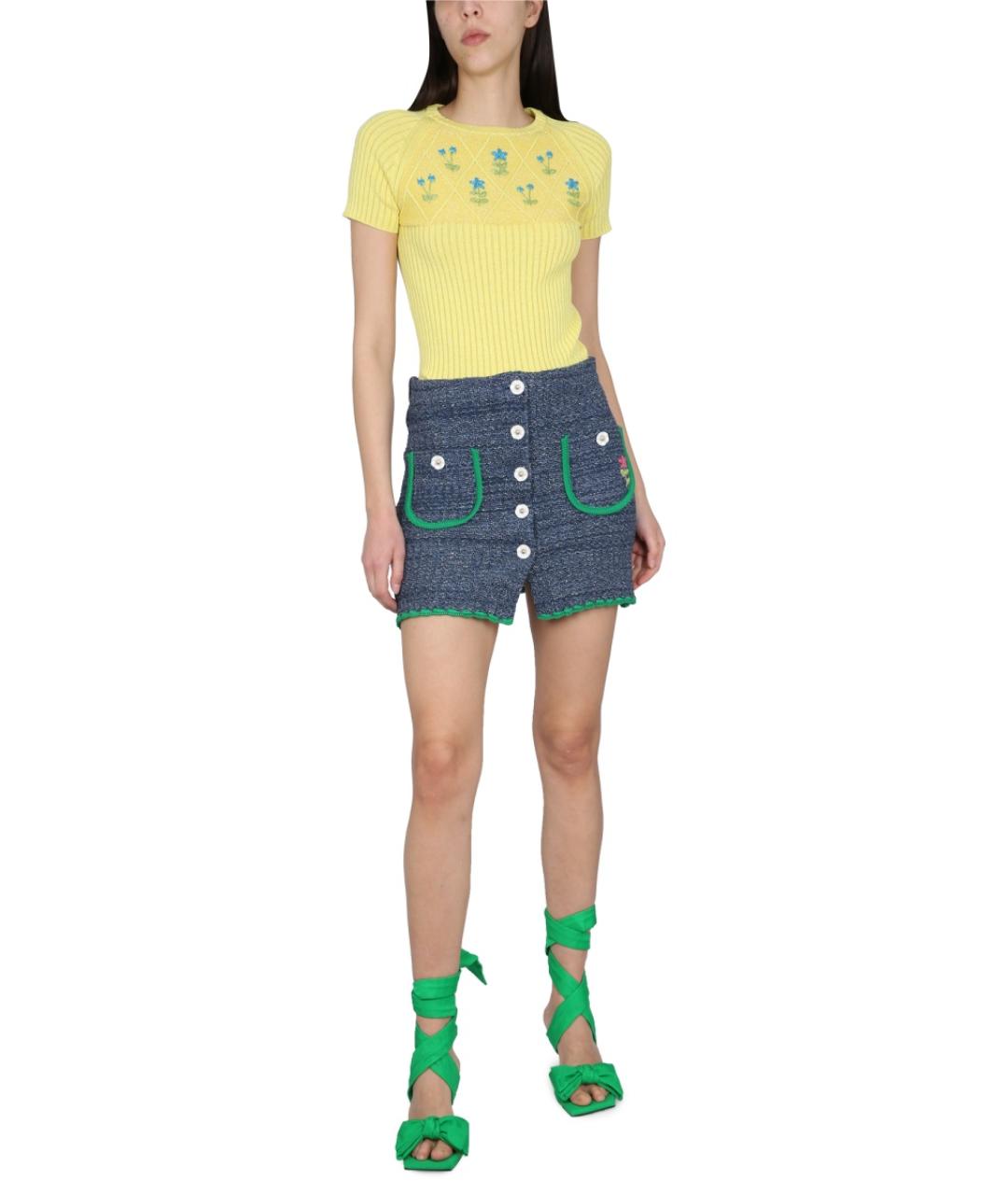 CORMIO Желтая хлопковая футболка, фото 3