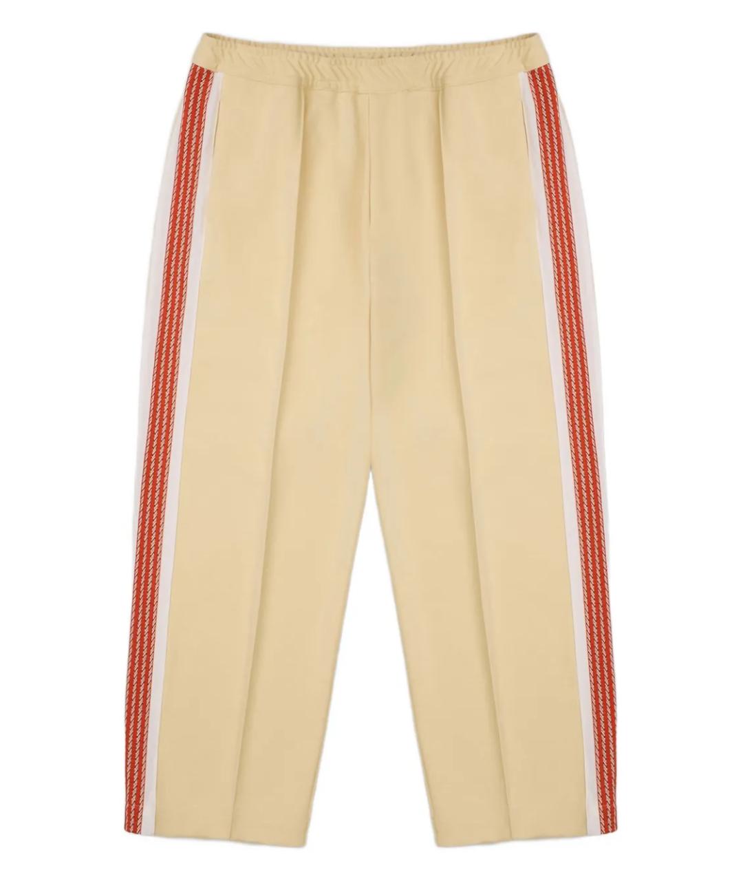 SASQUATCHFABRIX Бежевые полиэстеровые повседневные брюки, фото 1