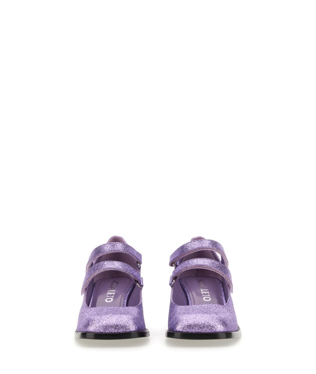 NODALETO Фиолетовые кожаные туфли, фото 4