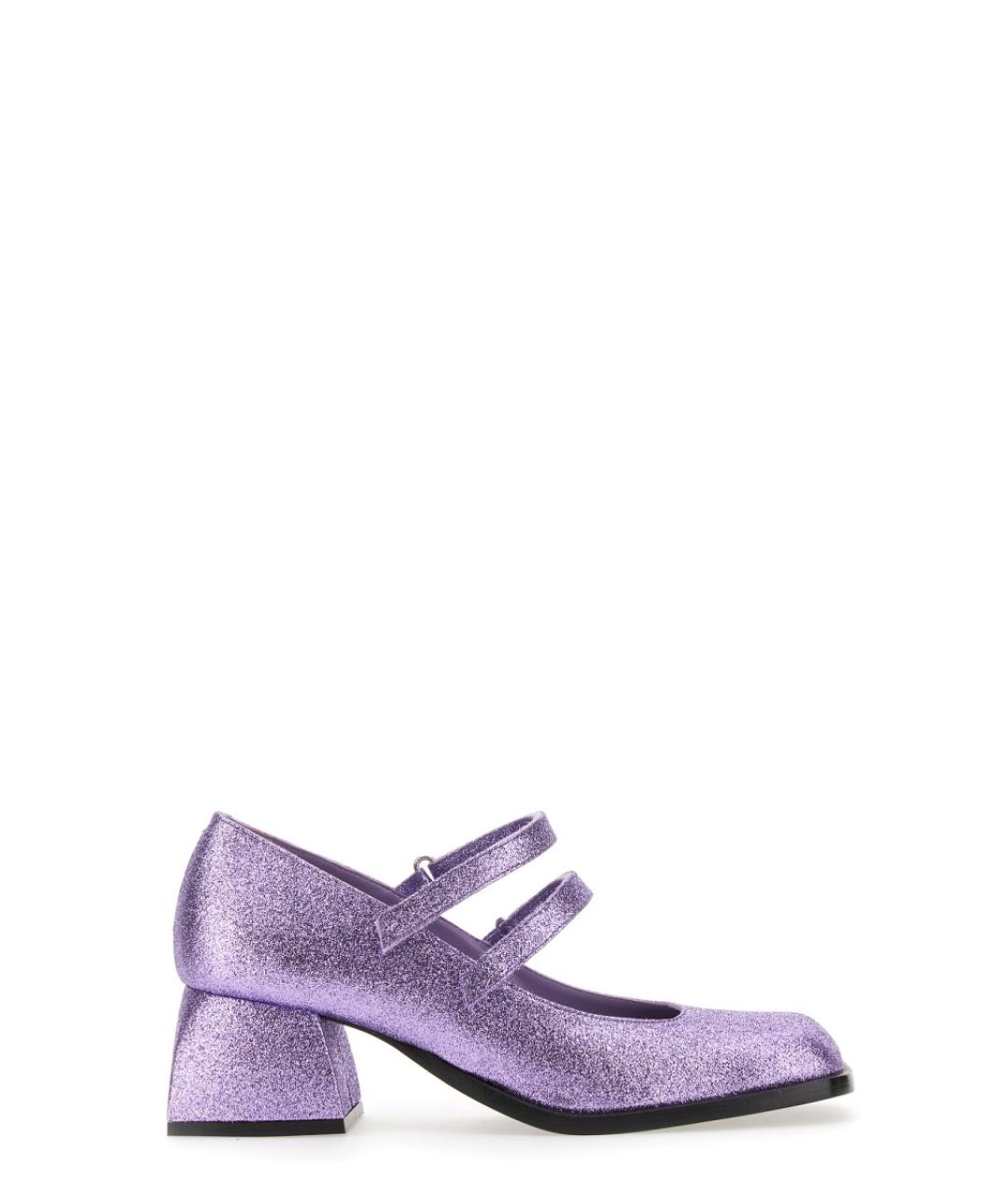 NODALETO Фиолетовые кожаные туфли, фото 1