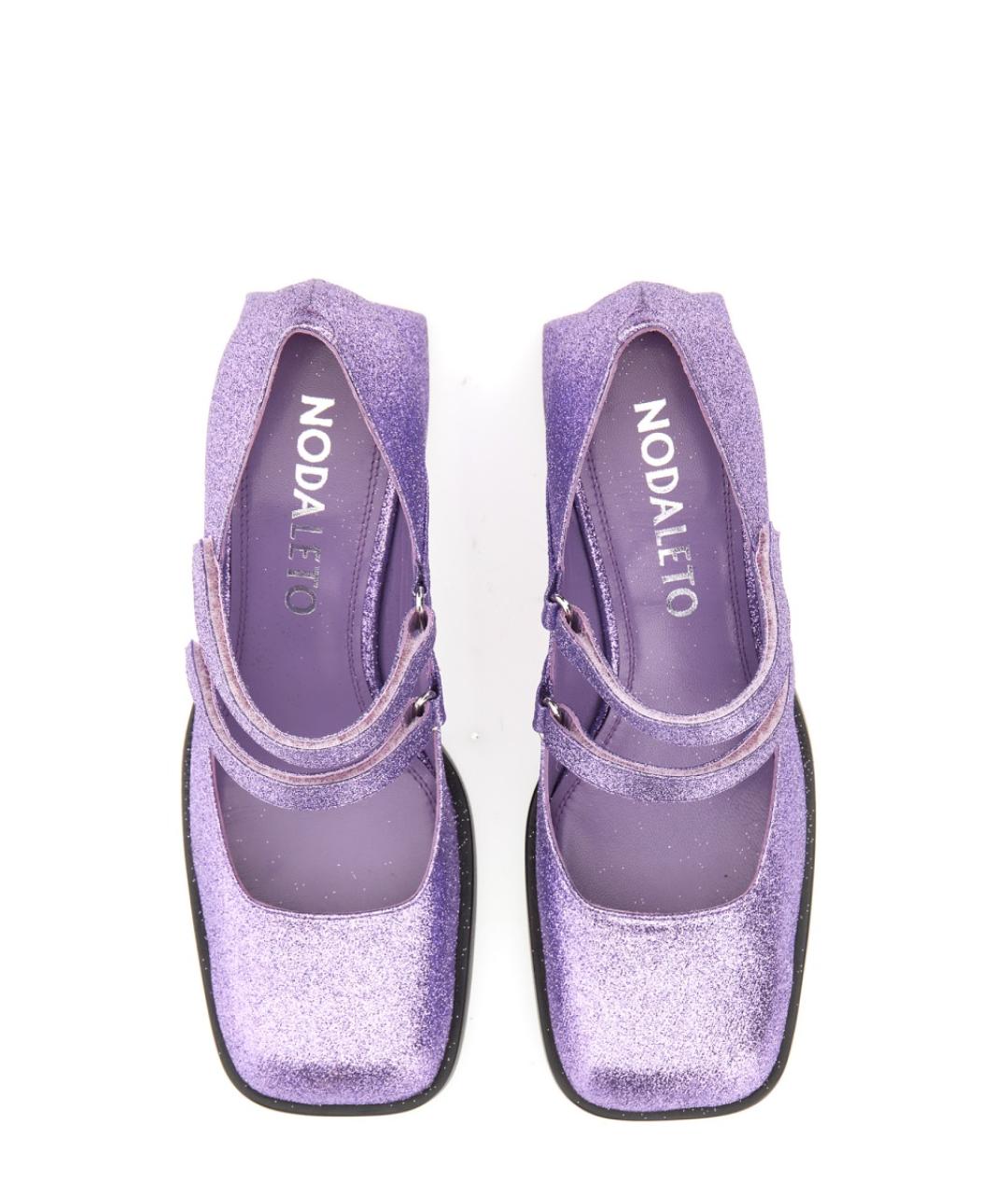 NODALETO Фиолетовые кожаные туфли, фото 2