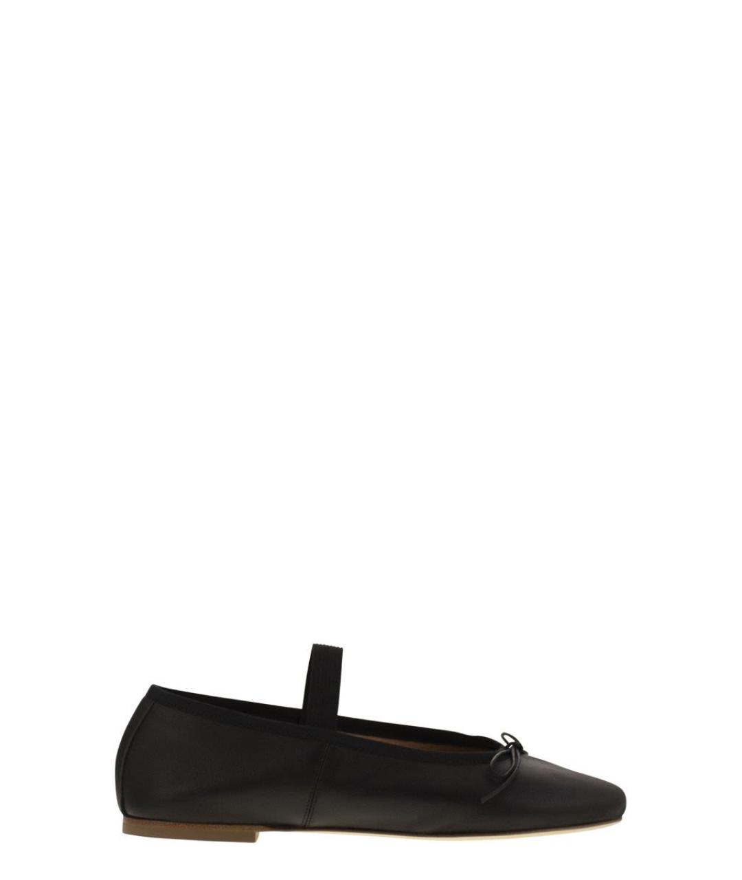 ANNIEL Черные кожаные балетки, фото 1