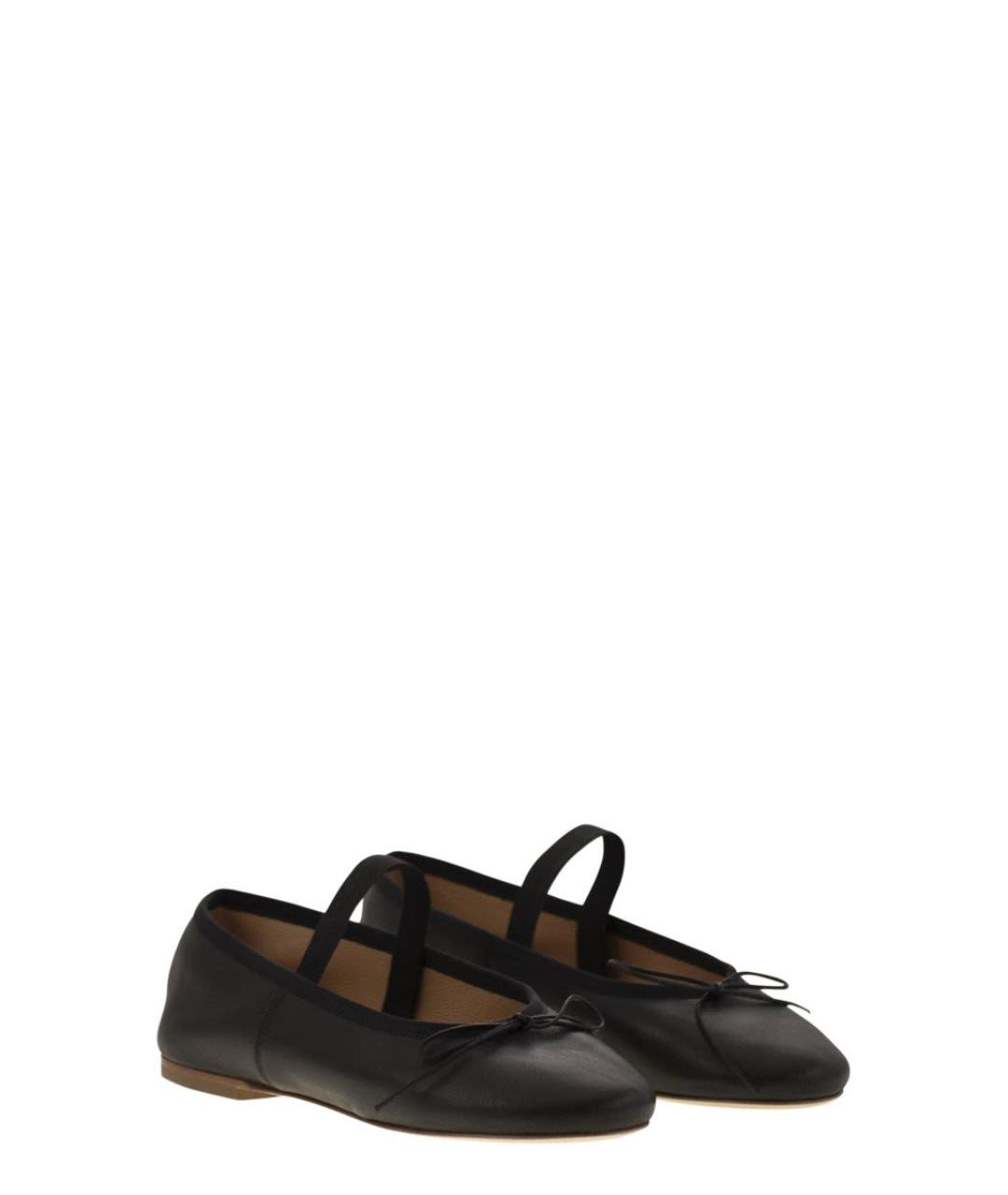 ANNIEL Черные кожаные балетки, фото 4