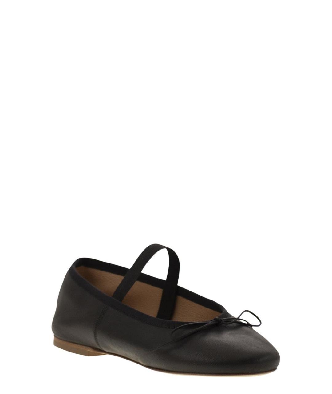 ANNIEL Черные кожаные балетки, фото 2