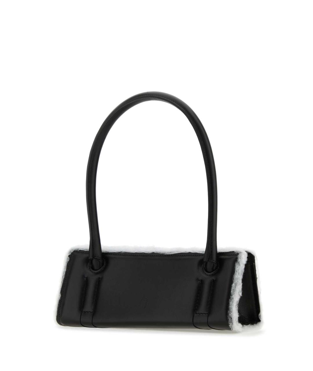 DENTRO Черная кожаная сумка через плечо, фото 2