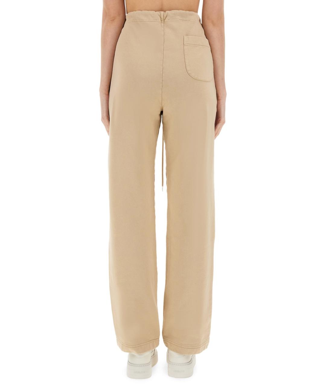 MOSCHINO JEANS Бежевые хлопковые прямые брюки, фото 3