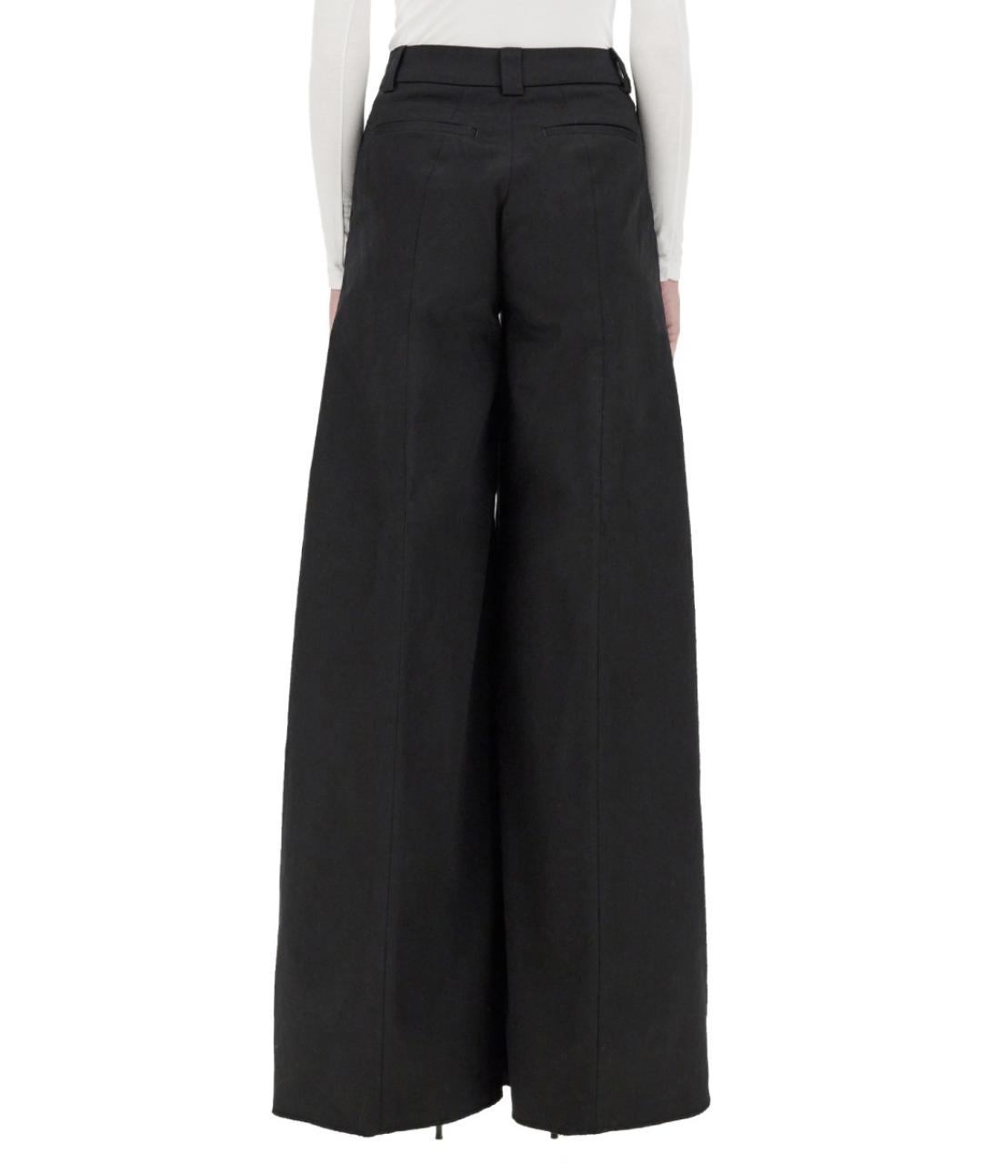 THE LATEST Черные хлопковые прямые брюки, фото 3