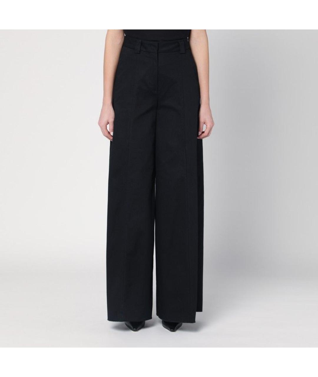 THE LATEST Черные хлопковые прямые брюки, фото 5