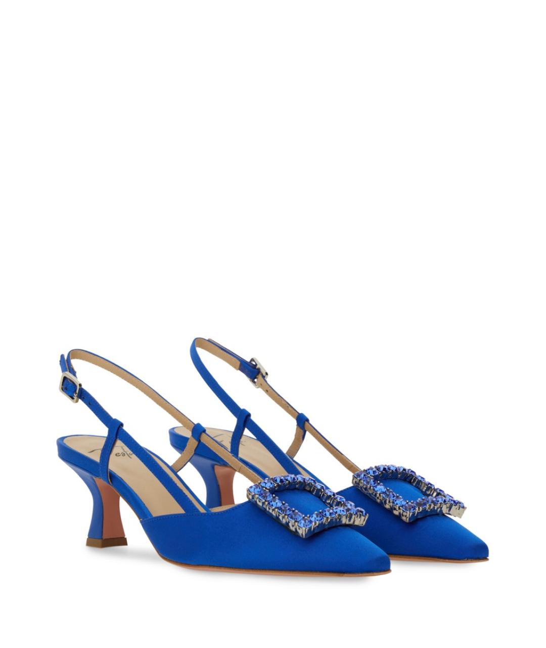 ROBERTO FESTA Синие текстильные туфли, фото 2