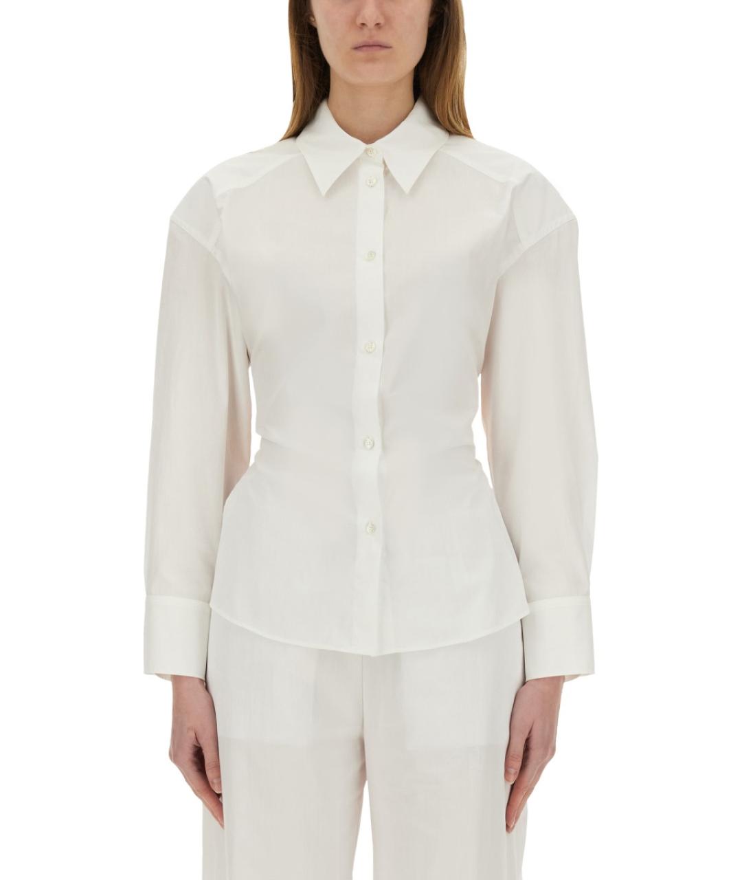 MOSCHINO JEANS Белая хлопковая рубашка, фото 5