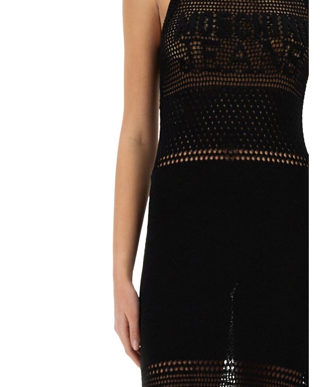 MOSCHINO JEANS Черная хлопковая футболка, фото 4